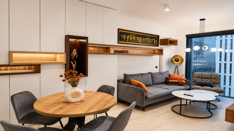 Living area 5, Apartamenty Sun&Snow w obiekcie Towarowa, Warsaw