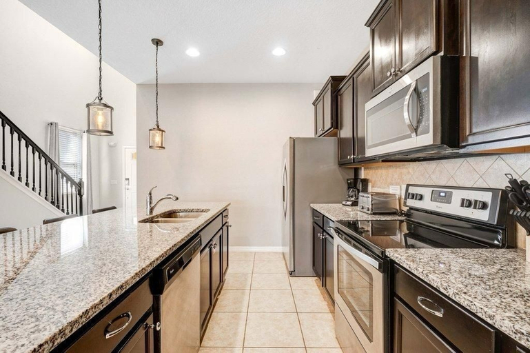 Private kitchen 5, Orlando 6BR Villa With Private Pool at Windsor Westside, Osceola
