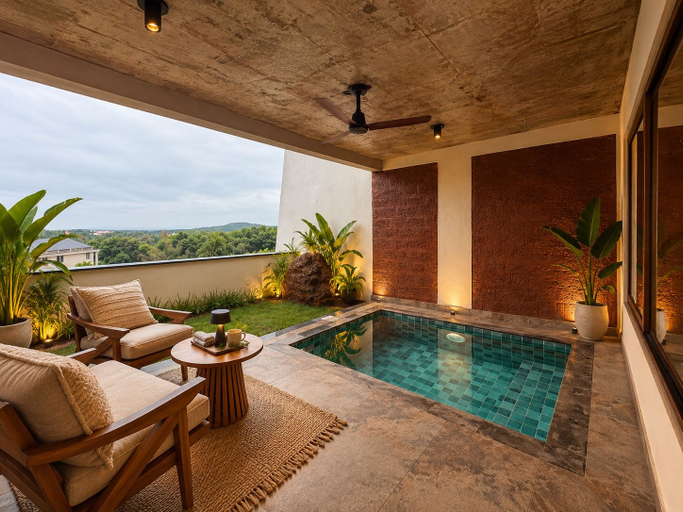 Indoor pool, Luxuria Gokarna - by Moustache, Uttara Kannada