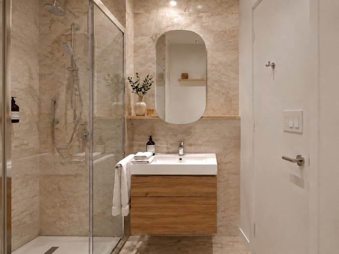 Bathroom, CBD Studio Darwin With Rooftop Deck, Darwin