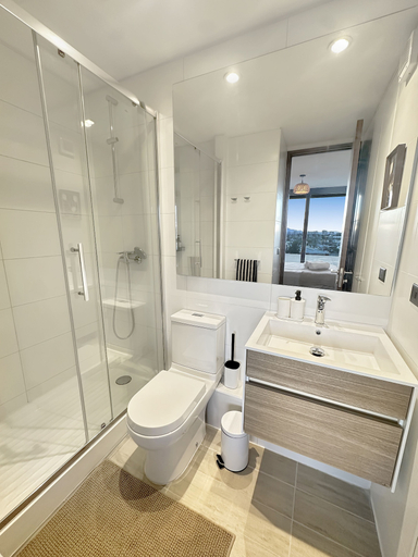 Bathroom, Nuevo - Metro - vista a la ciudad, Cordillera