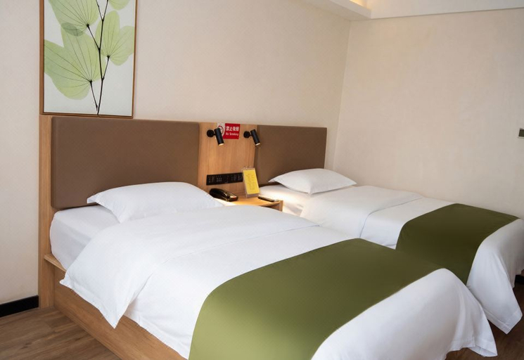 Bedroom 2, Green Tree Inn Wuzhong Litong District High-Speed Railway Station, Wuzhong