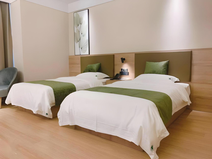 Bedroom 2, Green Tree Inn Henan Shangqiu Minquan County High-Speed Railway Station, Shangqiu