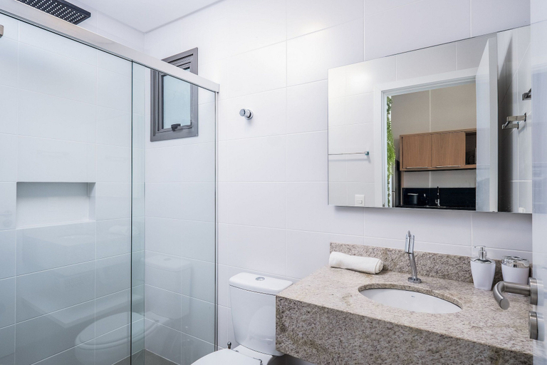 Bathroom 3, Decorated Studio 750m From Canas Beach Tps205, Florianopolis