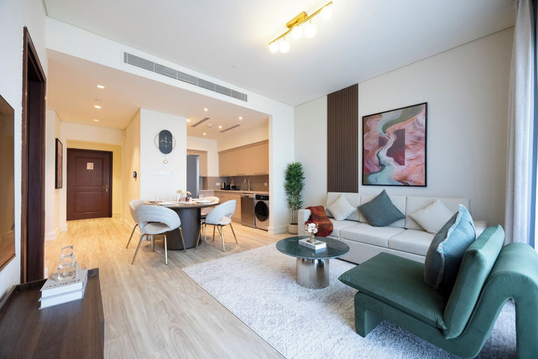 Living area 3, Bloomfields-1BR-Saadiyat Beach Residence, Abu Dhabi City