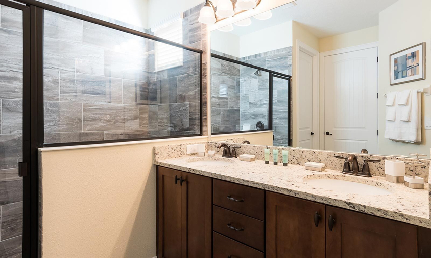 Bathroom 4, 6BR Encore Villa Themed Rooms & Private Pool, Osceola