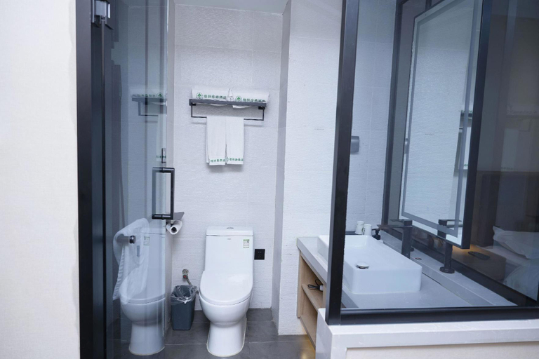 Bathroom 3, Green Tree Inn Henan Shangqiu Minquan County High-Speed Railway Station, Shangqiu