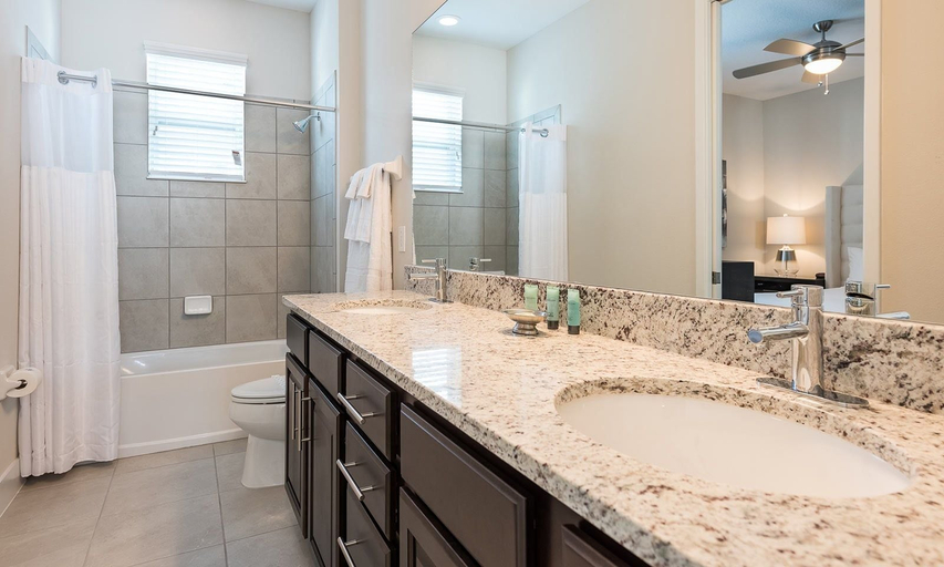 Bathroom 2, Modern Villa With Private Pool in Encore, Osceola