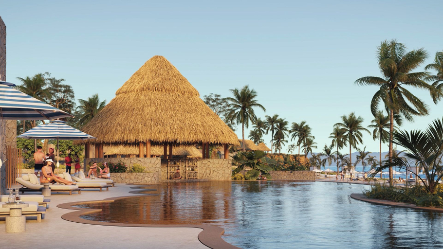 Poolside bar, Omni Pontoque Resort At Punta De Mita, Compostela