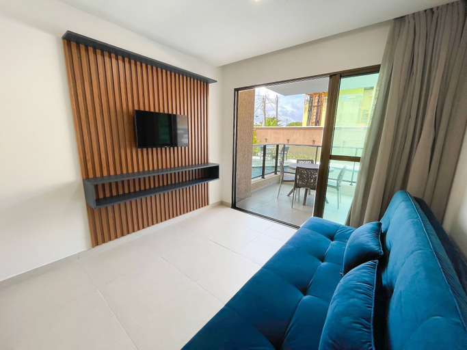 Living area, Tangaroa #106 - Comfortable Apartment by Carpediem, Ipojuca