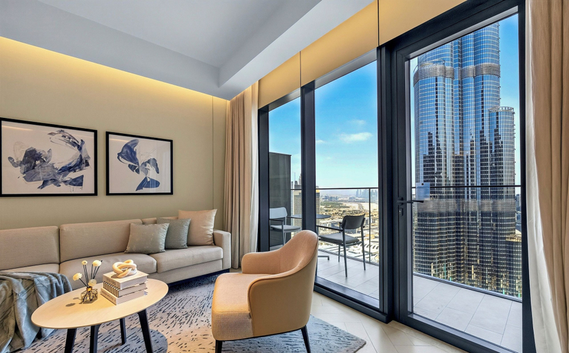 Living room 2, Address Opera 3BR Burj Khalifa View, Dubai