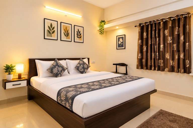 Room 5, Royal Komfort Inn By ReV-Kalyani Nagar, Pune