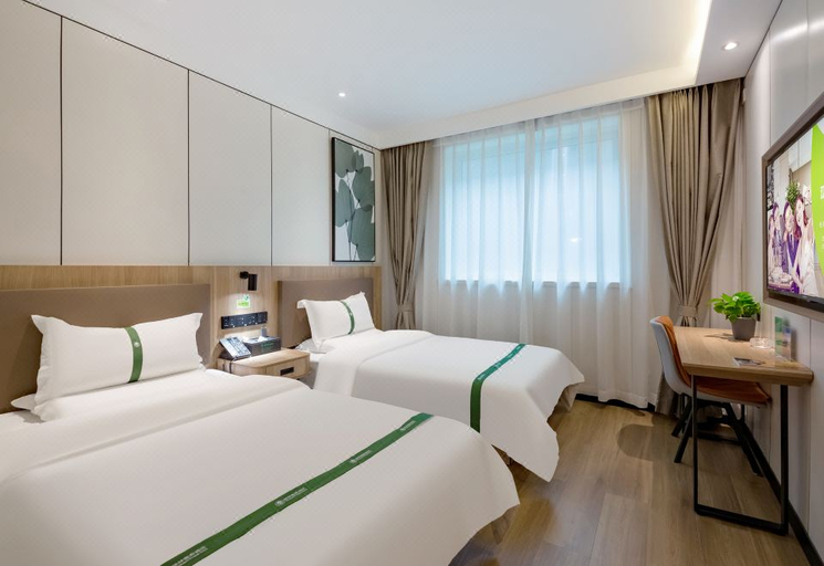 Bedroom 2, GreenTree Inn (Gaobeidian Baigou Youyi Road Store), Baoding