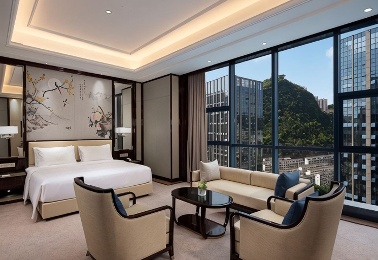 Bedroom 2, Wyndham Grand Tongren Downtown Hotel, Tongren