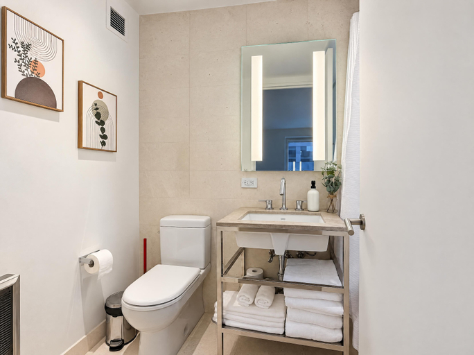 Bathroom 4, Midtown Highrise Condo Near Times Square, New York