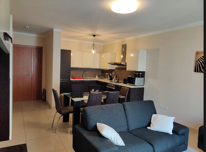 Living area, Modern 1 BR w/ Garden Views - Gzira