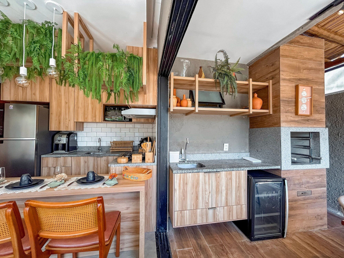Private kitchen 5, Casa Linda a poucos passos do mar, São Miguel dos Milagres