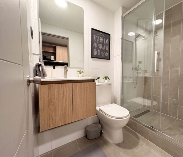 Bathroom, Edificio Sento Compañia by Domus Travels, Santiago