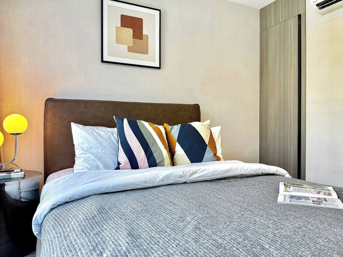 Room, Serene 1-bedroom Apartment With Pool & Gym in Khlong Toei, Khlong Toey
