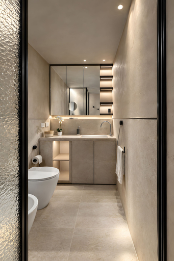 Bathroom, 7 R House, Milano