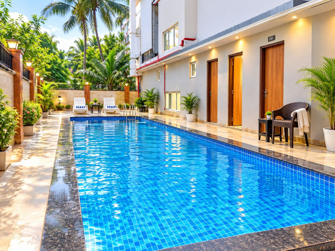 Sport & Beauty 5, Hotel Twin Fountains - near Main Places, North Goa