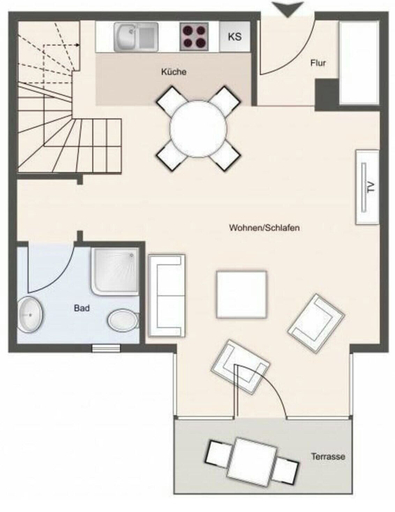 Floor plan 4, Friesenhof "dreilanden" - Kiek mol ut, Nordfriesland