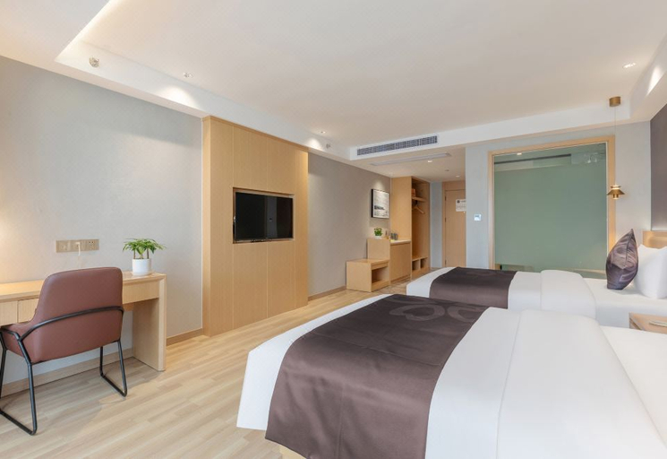 Bedroom 2, Feronia Hotel (Guiyang Gaotie Beizhan Mengxiangcheng), Guiyang