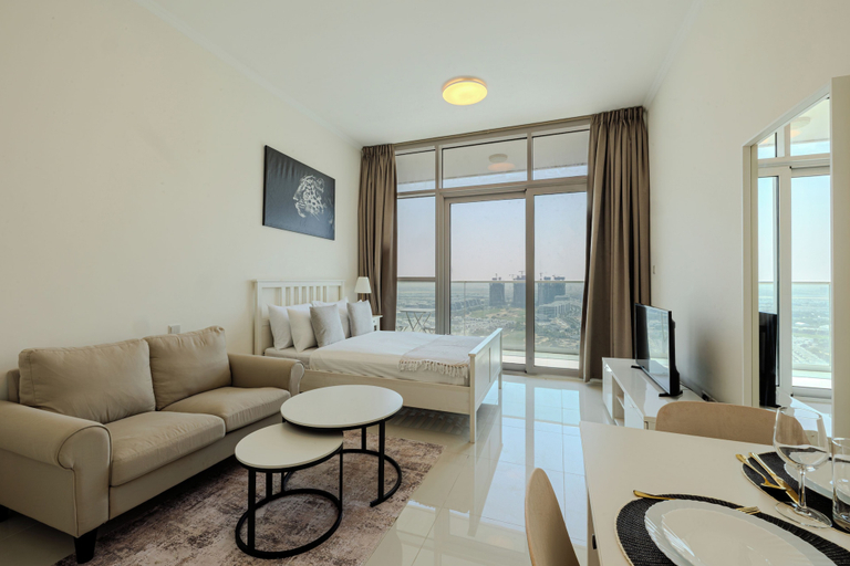 Living area 3, Modern Studio Golf Views DAMAC Hills 1, Dubai