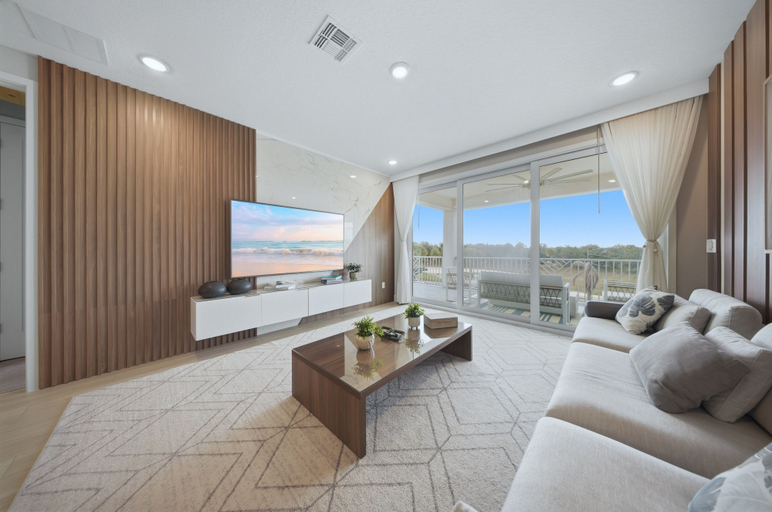 Living area 2, 6BR Bear's Den Estate Pool & Blacklight Arcade, Osceola