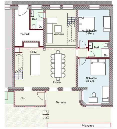 Floor plan 2, To the Blacksmith - Alploft 1 in Kaltenbrunn, Garmisch-Partenkirchen