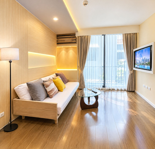Living room 5, Private Access to the Beach in Pattaya Jomtien, Sattahip