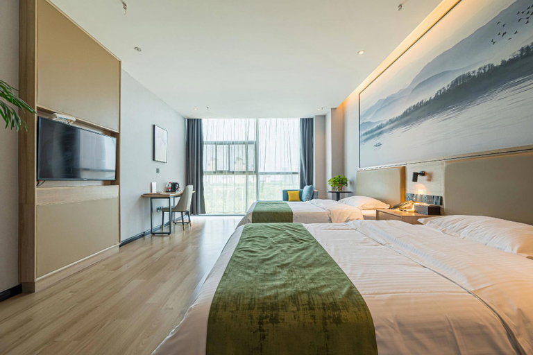 Bedroom 2, Green Tree Inn Chuzhou High-speed Railway Station Zhixuan, Chuzhou