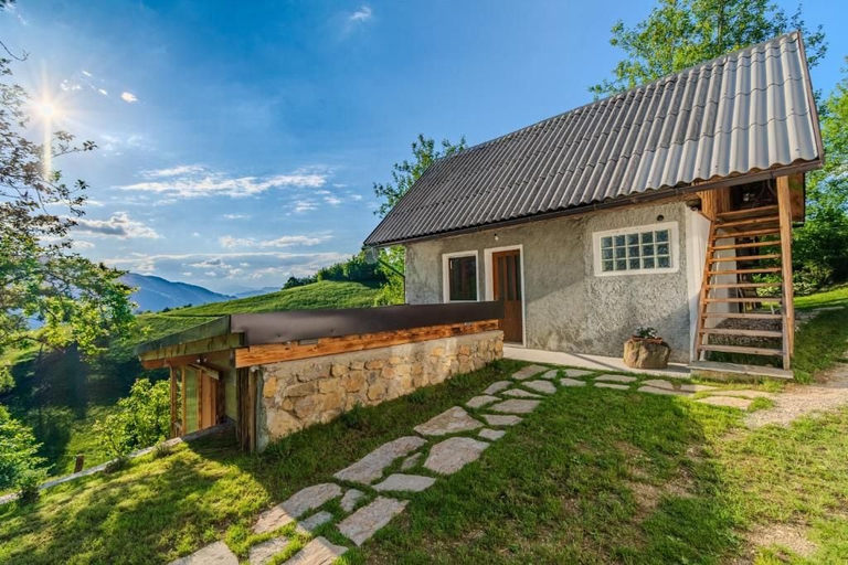 Terrace/patio 5, Holiday Homes Pr Pelaku with Sauna, Tolmin
