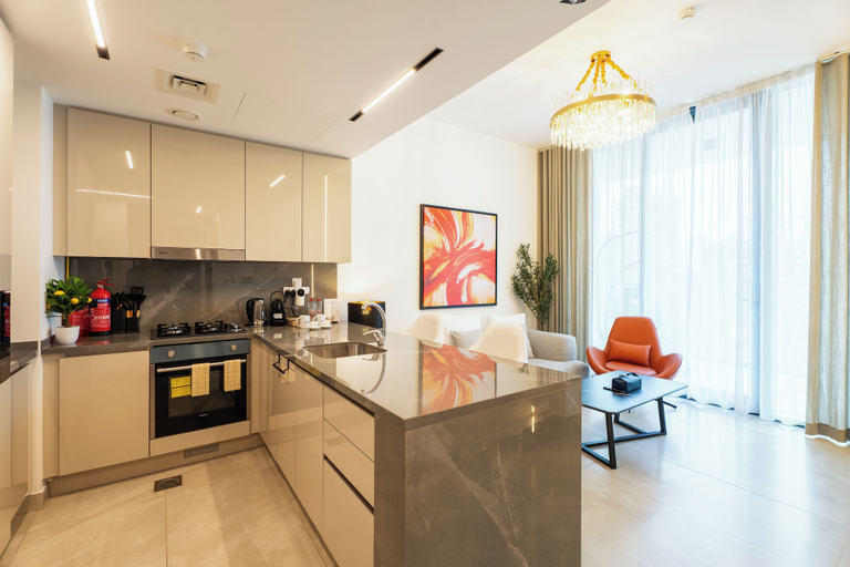 Private kitchen 3, Rentico Lux 1BR Burj View Paragon, Dubai