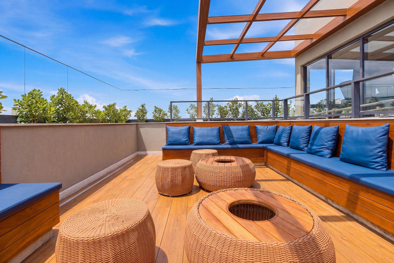 Terrace/patio 5, Beach Class Rio Vermelho - Sea View by Carpediem, Salvador