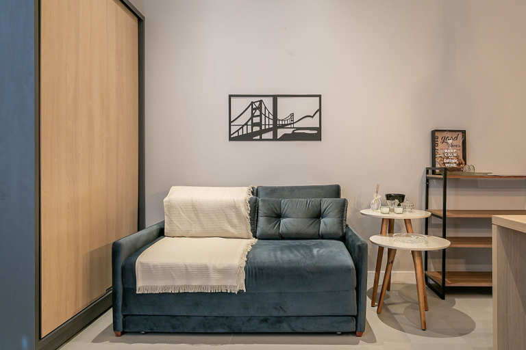 Living area, Modern Loft 750m From Canas Beach Tps201, Florianopolis