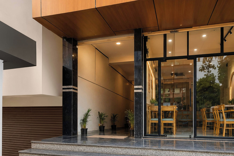 Exterior detail, Hotel O Gandimaisamma, Ranga Reddy