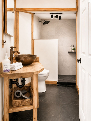 Bathroom 3, Tucked Inn, Capital
