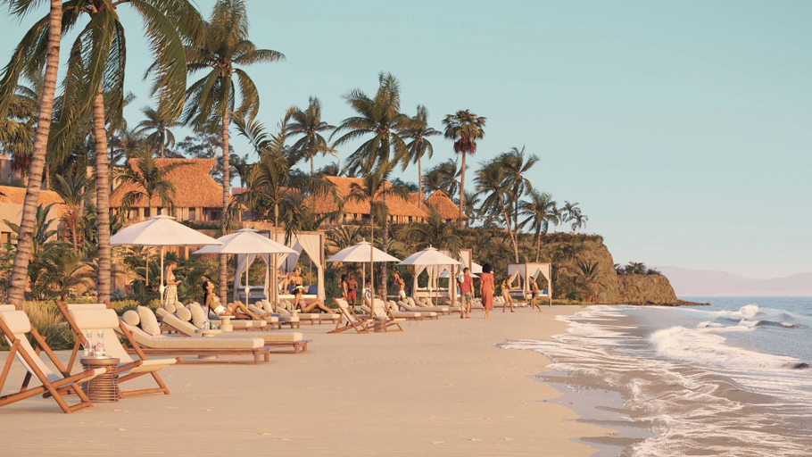 Beach, Omni Pontoque Resort At Punta De Mita, Compostela