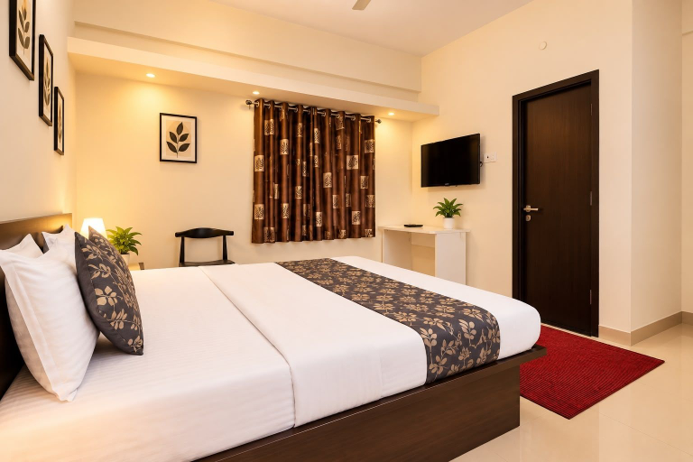 Room 2, Royal Komfort Inn By ReV-Kalyani Nagar, Pune