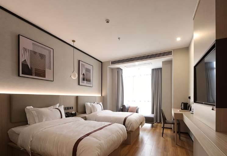 Bedroom 2, Gya Hotel Zhenjiang Danyang High-tech Zone Zhenxing Road, Zhenjiang
