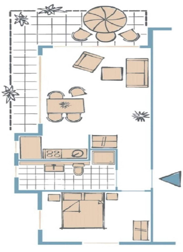 Floor plan, House Kiki, Apartment 3 "kiek in", Ostholstein