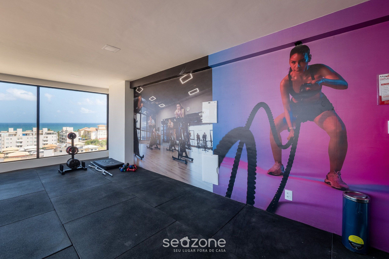 Fitness facility 4, Fully Equipped Apartments in a Building With a Pool and Gym, 280m From the Beach - Clfs, Salvador