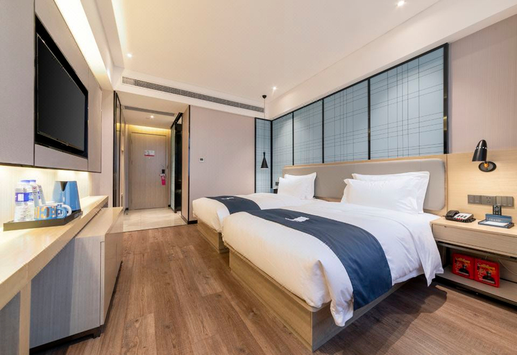 Bedroom 2, Echarm Hotel Wuhan Hannan, Wuhan