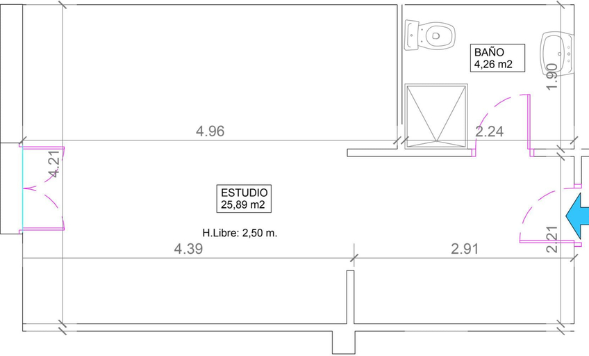Floor plan 2, Housing Atarazanas by Sharingco, Málaga