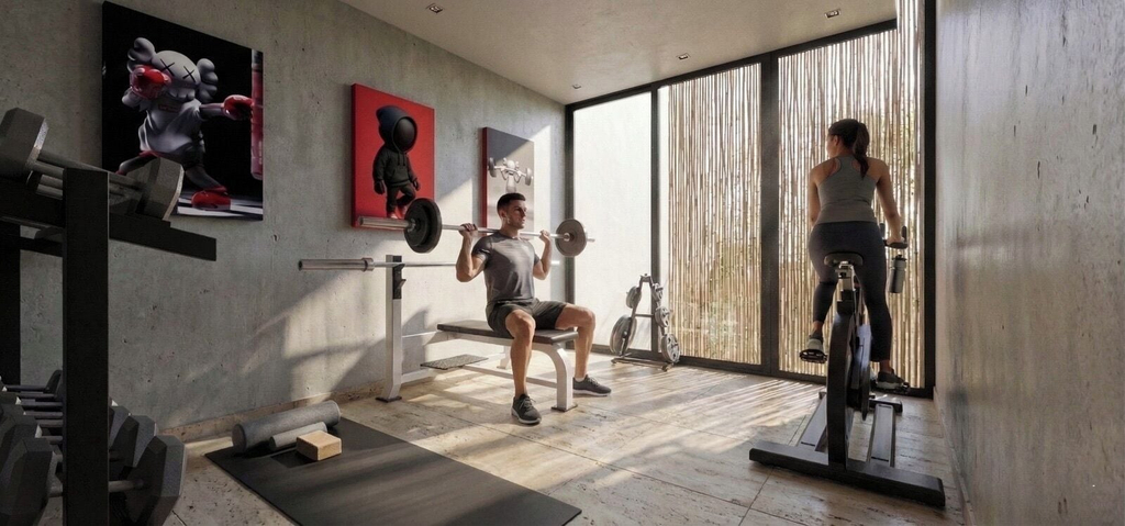 Fitness facility, Ámbar by Colmena - San José del Cabo, La Paz