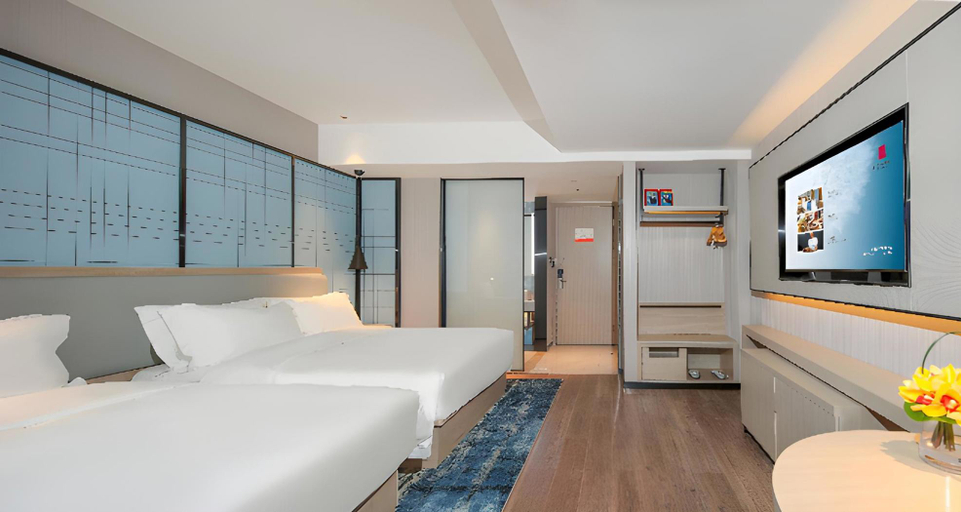 Bedroom, Echarm Hotel Chengdu Dafeng Fenghuang Mountain Sports Park, Chengdu
