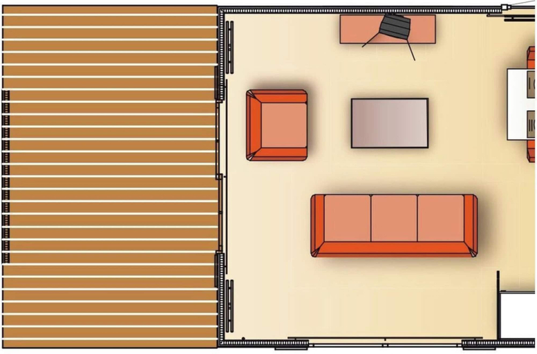 Floor plan, Holiday Home With 1 Bedroom, Rendsburg-Eckernförde