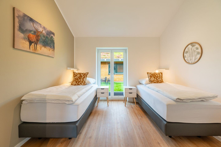 Room 5, Ferienhaus mit Eigener Sauna und Grossem Garten, Nordfriesland