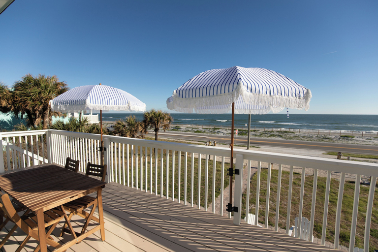 Outdoor dining, Ocean Front Flagler Beach Home, Flagler